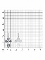 1-060-3.55 крест (Ag 925)